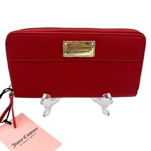 Juicy Couture Red Lips Valentines Large Zip Around Wallet NWT